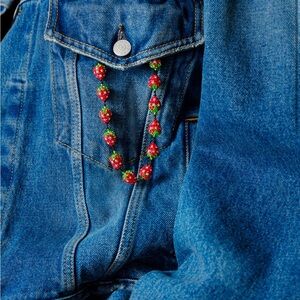 Ossa Strawberry Pave Wristlet